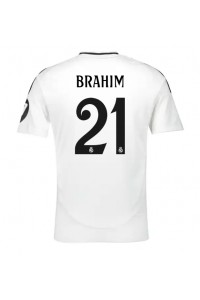 Real Madrid Brahim Diaz #21 Fotballdrakt Hjemme Klær 2024-25 Korte ermer